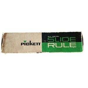 Vintage‎ Pickett 902 Simplex Trig All Metal Slide Rule with Case